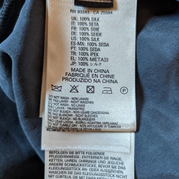 DIESEL Silk Tunic size Medium in Steel Grey - Picture 11 of 11